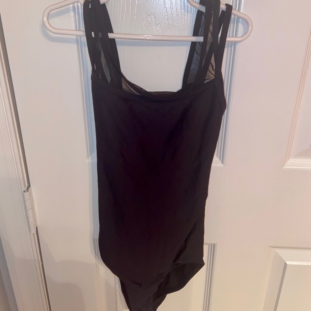 Wear moi black mesh leotard